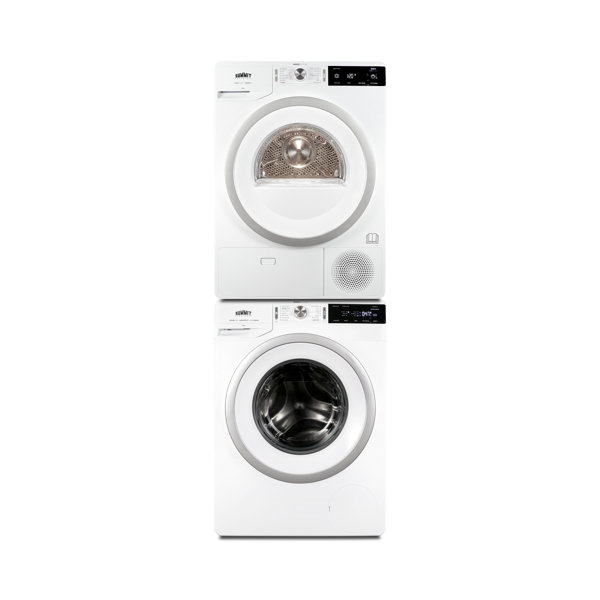 Summit Appliance Washer & Dryer Set with Stackable 2.3 Cubic Feet Front